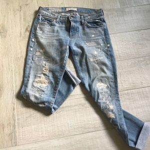 Elizabeth And James Textile Boyfriend Jeans